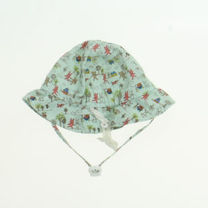 Twinklebelle Unisex Aqua Multi Sun Hat size: *0-3 Months